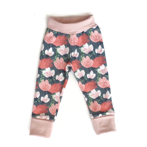 Pantalon Slim Pink Flowers