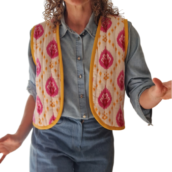 gilet evamia matelasse indien