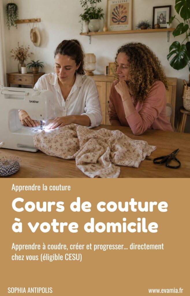 Cours couture a domicile evamia