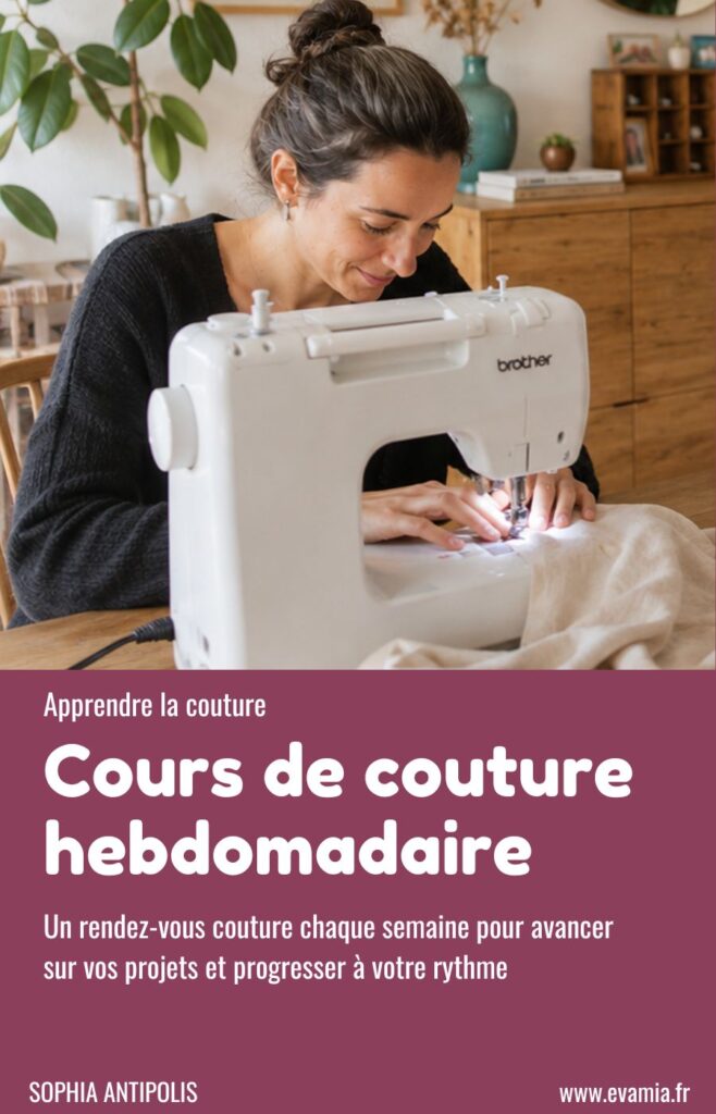 Cours de couture hebdomadaire evamia Cours de couture hebdomadaire evamia