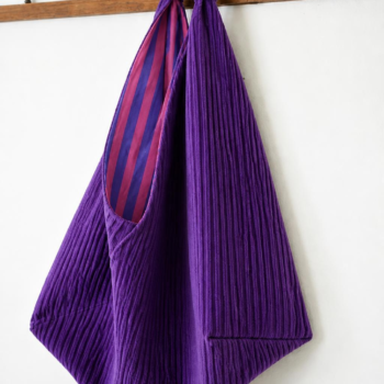 Sac violet double raye 1